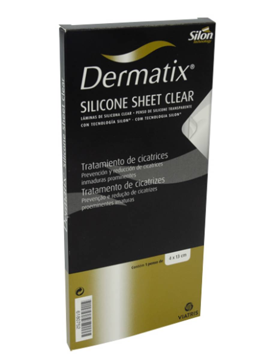 DERMATIX LAMINA SILICONA CLEAR 4 X 13