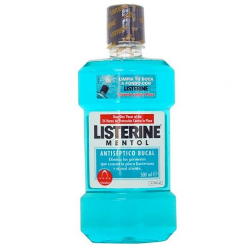 LISTERINE MENTOL ANTISEPTICO BUCAL 500ML