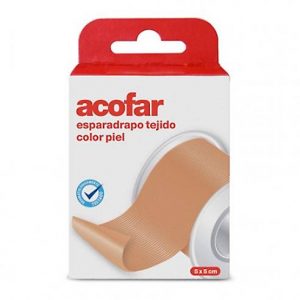 ESPARADRAPO ACOFAR TEJIDO COLOR PIEL 5 X 5 CM