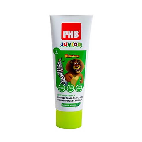 PHB JUNIOR PASTA DENTAL MENTA MADAGASCAR 75 ML
