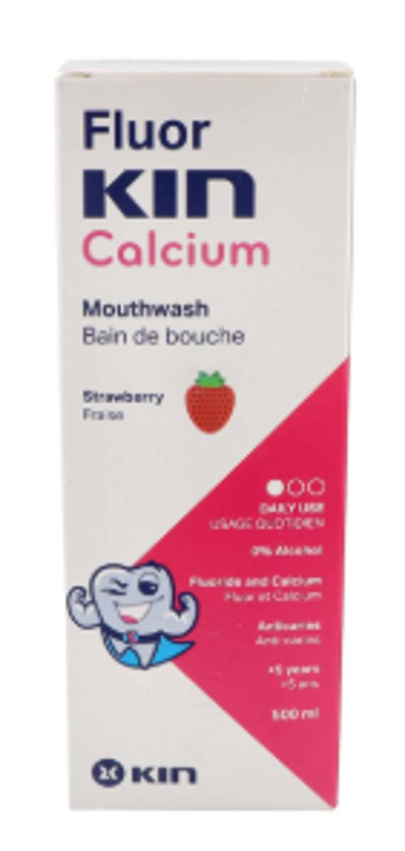 KIN FLUORKIN ENJUAGUE CALCIO 500 ML.