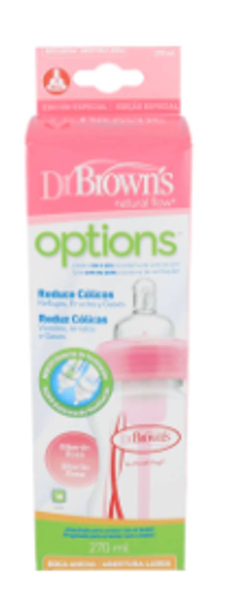 BIBERON B/ANCHA PP ROSA DR.BROWN'S 240ML