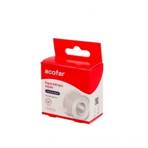 ESPARADRAPO ACOFAR TEJIDO 1 UNIDAD 5 m x 2,5 cm COLOR BLANCO
