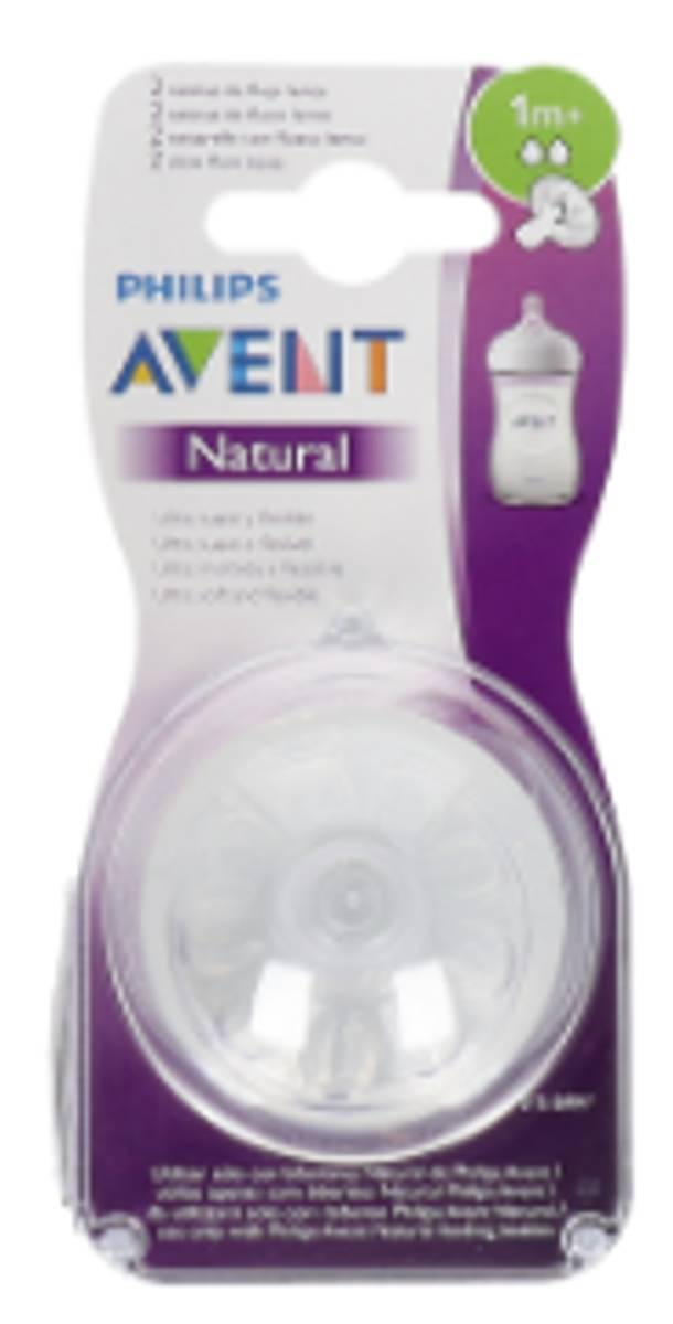TETINA NATURAL FLUJO LENTO AVENT PHILIPS RECIEN