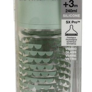 BIBERON VIDRIO BOCA ANCHA TETINA REDONDA SUAVINE