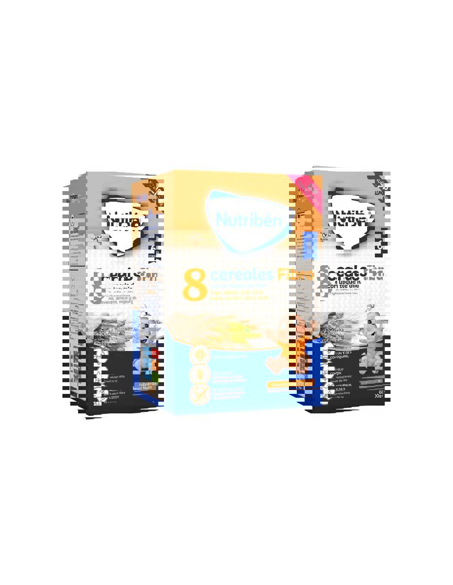NUTRIBEN 8 CEREALES Y MIEL FIBRA 600 GR.