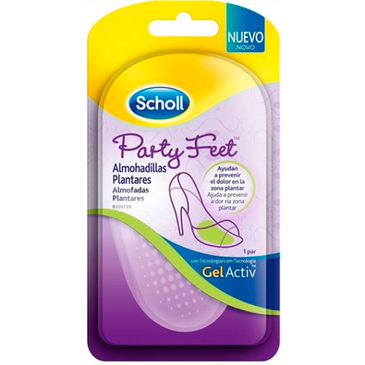 SCHOLL PARTY FEET APOYO ALMOHADILLA PLANTAR CON