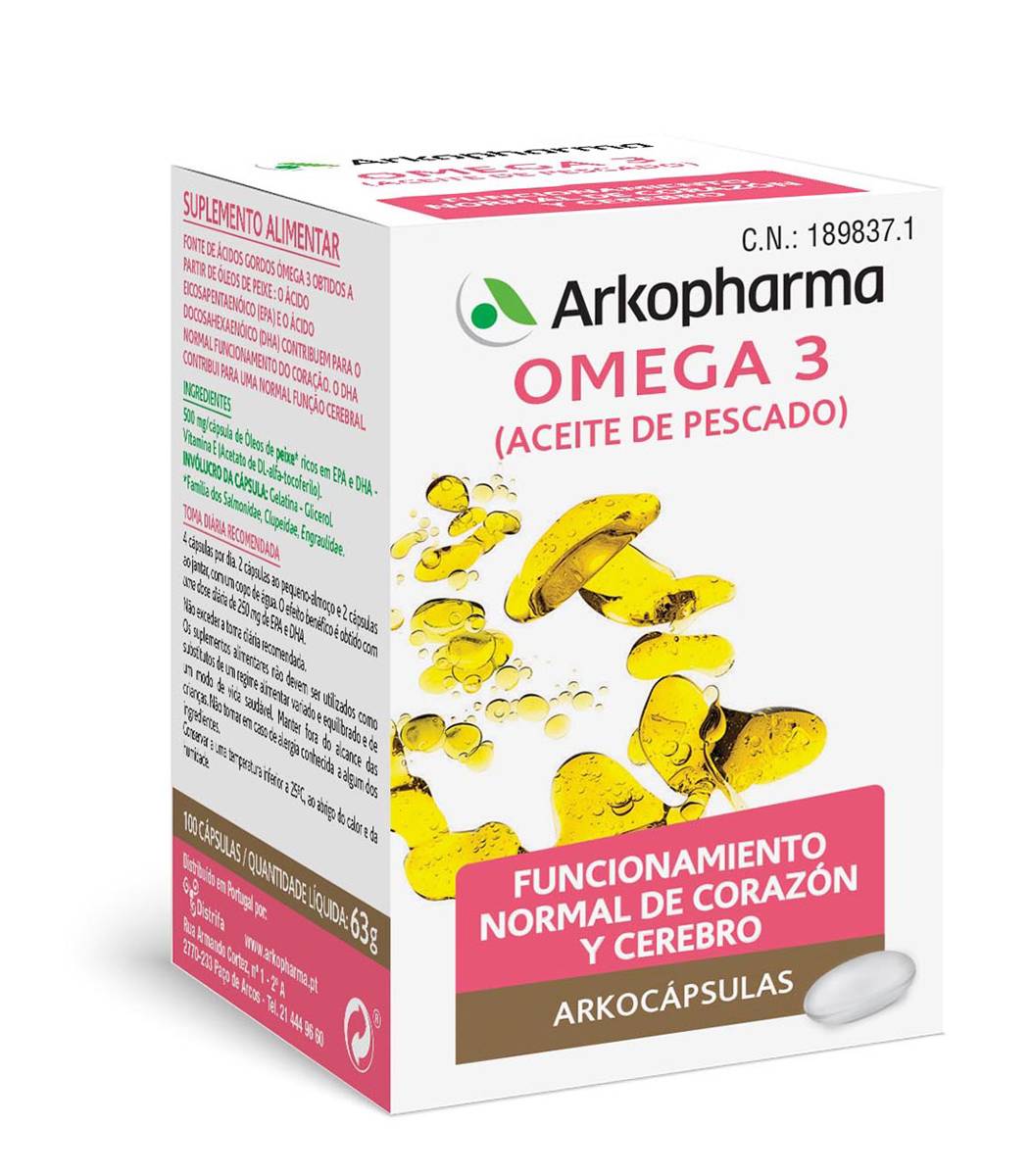 ARKOCAPSULAS SALMON ACEITE 80 CAPS.