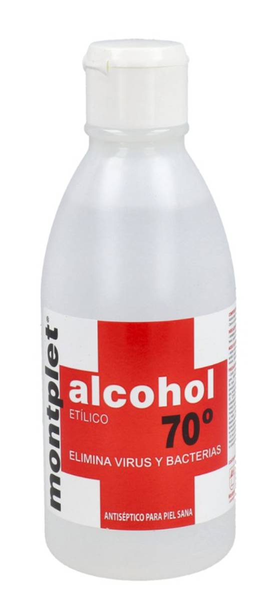 ALCOHOL 70º MONTPLET 1 FRASCO 250 ml