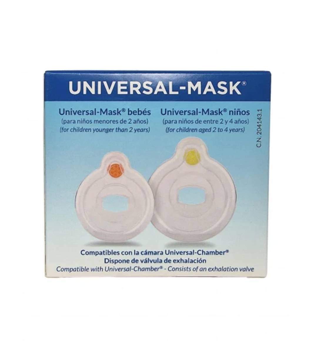 MASCARILLA UNIVERSAL MASK 2 UNIDADES BEBES + NIÑOS