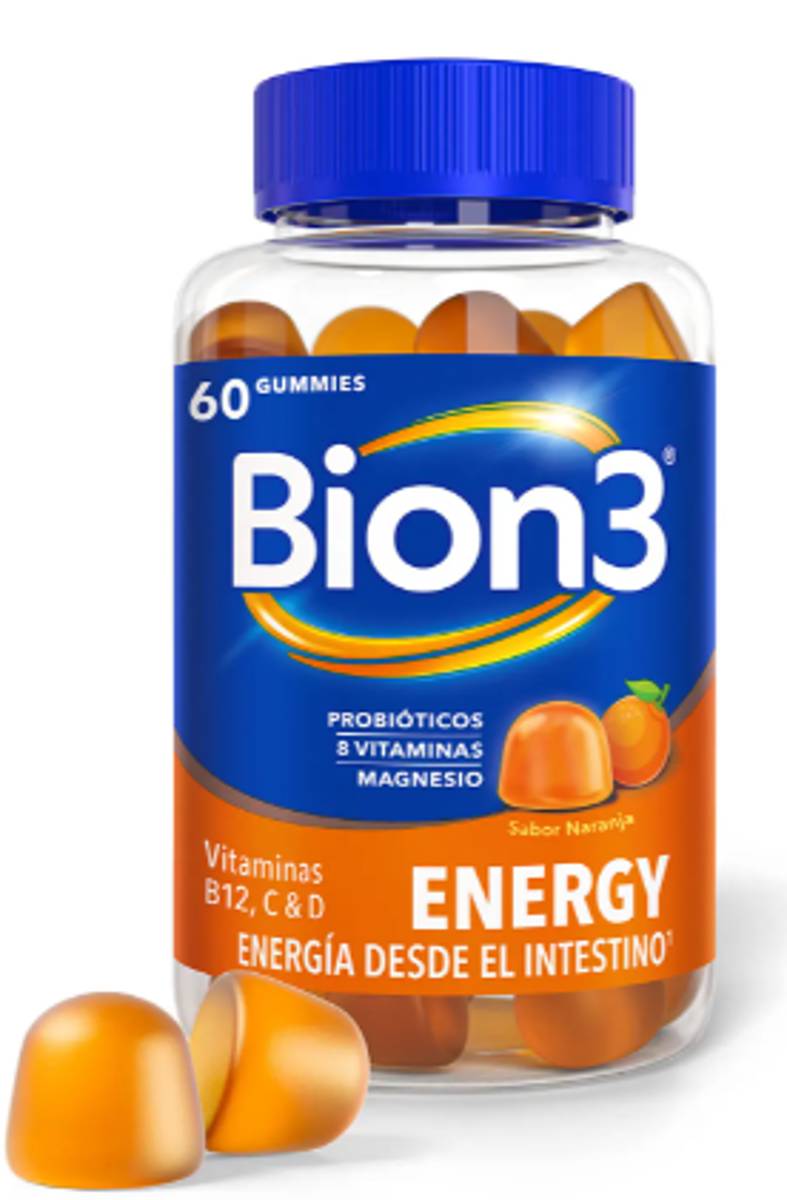 BION 3 ENERGY 60 GUMMIES SABOR NARANJA