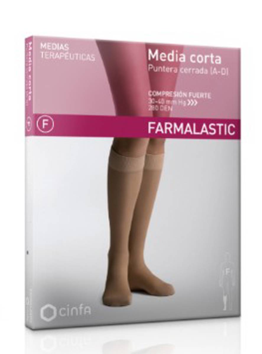 MEDIA CORTA (A-D) COMPRESION FUERTE FARMALASTIC TALLA GRANDE