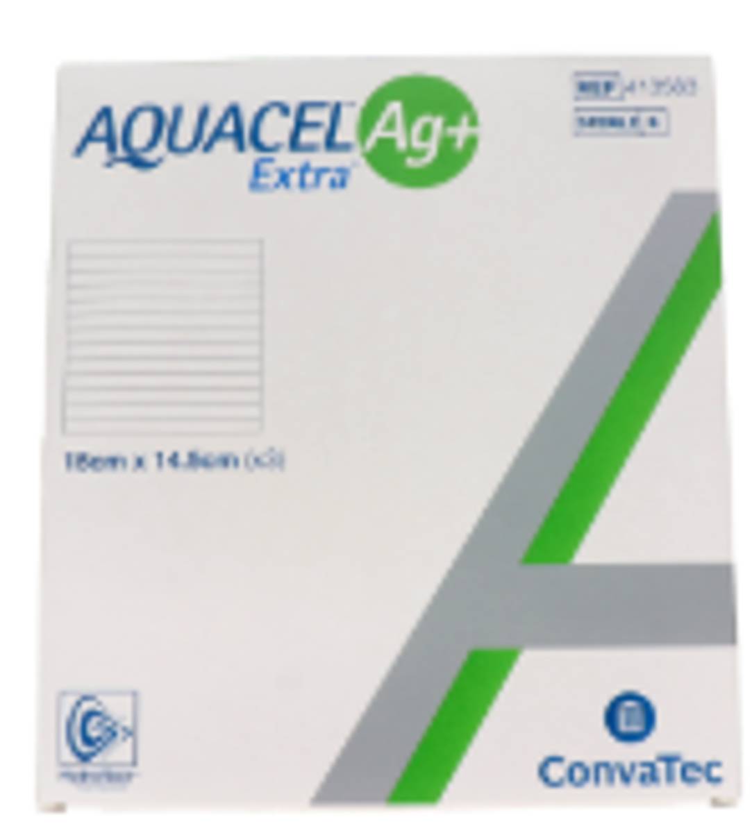 AQUACEL AG APOSITO ESTERIL 15 X 14,5 CM 3 U