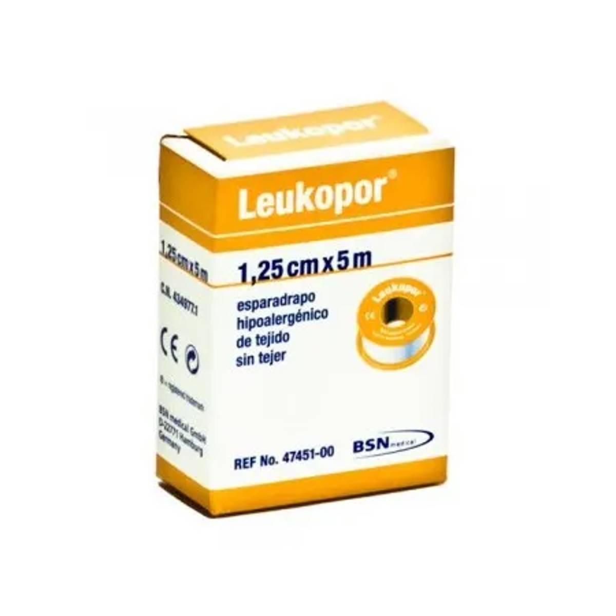 ESPARADRAPO HIPOALERGICO LEUKOPOR PAPEL 1 UNIDAD 5 M X 1,25 CM