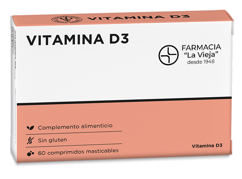 FCIA. LA VIEJA VITAMINA D3 60 COMP MASTICABLES FPAVD3Z0S